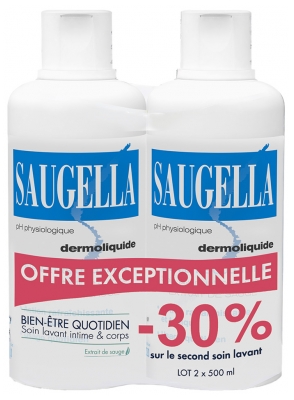 Dermoliquide Lot de 2 x 500 ml Saugella