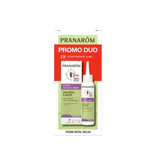 Aromapoux Duo Lotion Traitante Flash 2x100ml Pranarôm