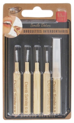 [844FgT8396363] Denti Smile 5 Brossettes Interdentaires Bambou Naturel