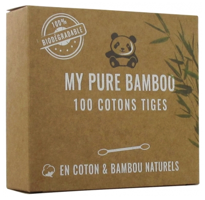 [844FgT8396367] Denti Smile My Pure Bamboo Cotons Tiges 100 Pièces
