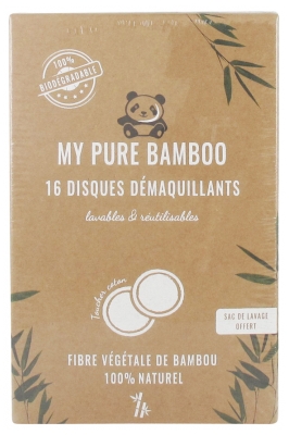 [844FgT8396375] Denti Smile My Pure Bamboo 16 Disques Démaquillants