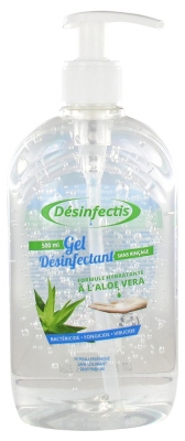 [844FgT8396427] Désinfectis Gel Désinfectant Sans Rinçage à l'Aloe Vera 500 ml
