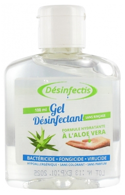 [844FgT8396428] Désinfectis Gel Désinfectant Sans Rinçage à l'Aloe Vera 100 ml