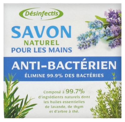 [844FgT8396430] Désinfectis Savon Naturel pour les Mains Anti-Bactérien 125 g