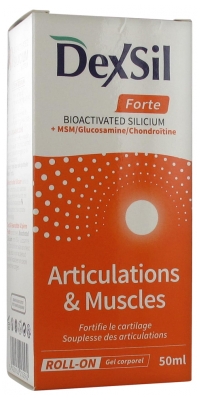 [844FgT8396448] Dexsil Forte Articulations + MSM Glucosamine Chondroïtine Gel Corporel Roll-On 50 ml