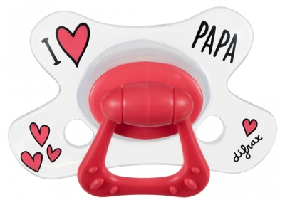 [844FgT8396467] Difrax Sucette Natural I Love 6 Mois +