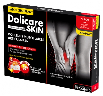 [844FgT8396691] Dolicare Skin Patch Chauffant Coude et Genou 4 Patchs