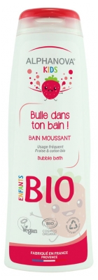 [844FgT8398500] Alphanova Kids Bulle Dans Ton Bain ! Bain Moussant Fraise Bio 250 ml