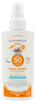 [844FgT8398506] Alphanova Bébé Sun Spray SPF50 Bio 125 g