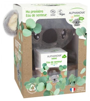 [844FgT8398530] Alphanova Bébé Eau de Senteur Bio 50 ml + Peluche Holly le Koala
