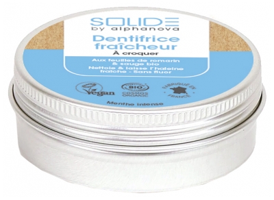 [844FgT8398549] Alphanova Solide Dentifrice Fraîcheur Menthe Intense Bio 60 Comprimés à Croquer