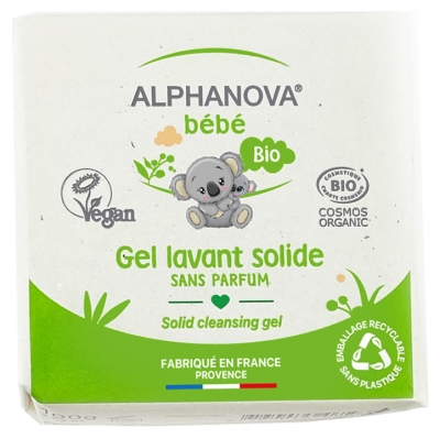 [844FgT8398550] Alphanova Bébé Gel Lavant Solide Bio 100 g