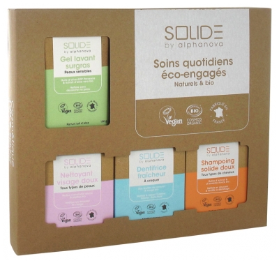 [844FgT8398556] Alphanova Solide Coffret Découverte Solide Peaux Sensibles Bio