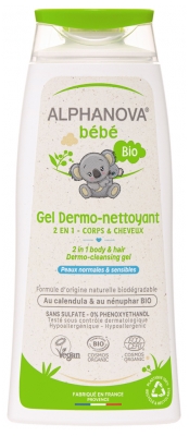 [844FgT8398560] Alphanova Bébé Gel Dermo-Nettoyant Bio 200 ml