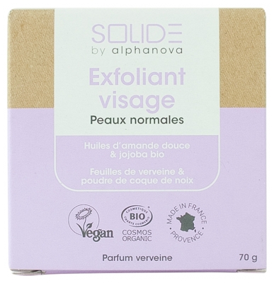 [844FgT8398576] Alphanova Solide Exfoliant Visage Parfum Verveine Bio 70 g