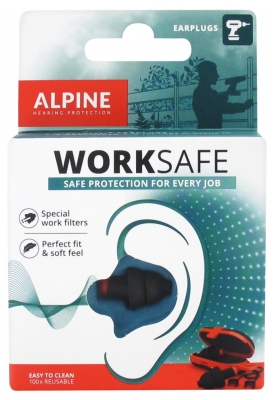 [844FgT8398585] Alpine Hearing Protection Worksafe Bouchons d'Oreille + Cordon Gratuit