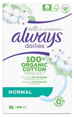 [844FgT8398647] Always Dailies Cotton Protection Normal 38 Protège-Slips