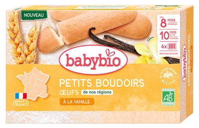 [844FgT8399224] Babybio Petits Boudoirs Huile Essentielle d'Orange Douce dès 8 Mois Bio 24 Boudoirs