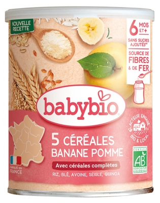 [844FgT8399286] Babybio Céréales 3 Fruits avec Quinoa 6 Mois et + Bio 220 g