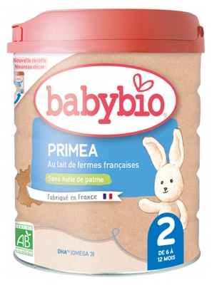 [844FgT8399294] Babybio Primea 2 au Lait de Fermes Françaises de 6 à 12 Mois Bio 800 g