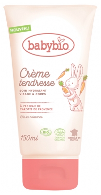 [844FgT8399298] Babybio Crème Tendresse Soin Hydratant Visage & Corps Bio 150 ml