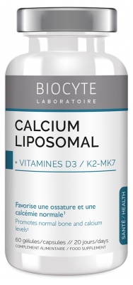 [844FgT8401614] Biocyte Longevity Calcium Vitamins D3 + K2 60 Gélules