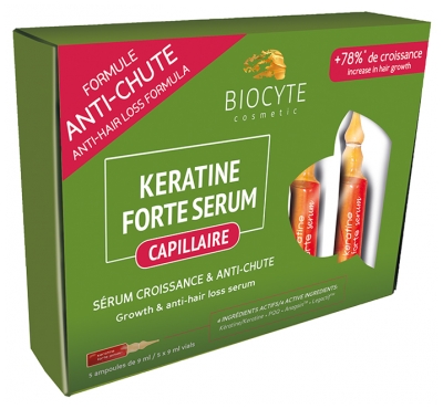 [844FgT8401623] Biocyte Anti-Chute Keratine Forte Serum 5 Ampoules