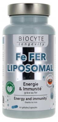 [844FgT8401625] Biocyte Longevity Fe Fer Liposomal 30 Gélules