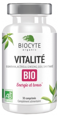 [844FgT8401639] Biocyte Vitalité Bio 30 Comprimés