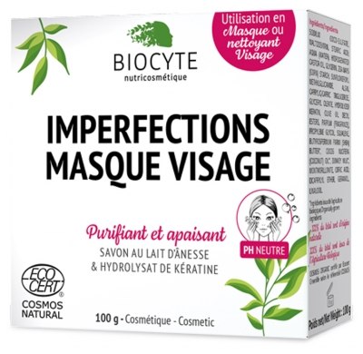[844FgT8401649] Biocyte Imperfections Masque Visage Savon 100 g