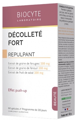 [844FgT8401671] Biocyte Décolleté Fort 60 Gélules