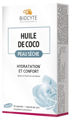 [844FgT8401678] Biocyte Huile de Coco Peau Sèche 30 Capsules