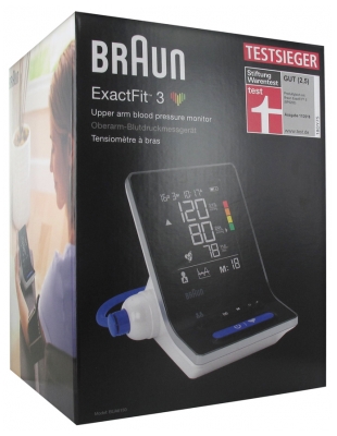 [844FgT8402517] Braun ExactFit 3 Tensiomètre à Bras BUA6150