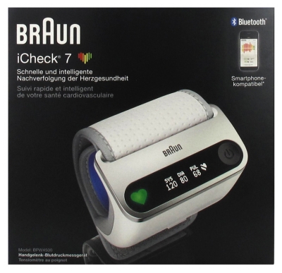[844FgT8402520] Braun iCheck 7 Tensiomètre Poignet BPW4500