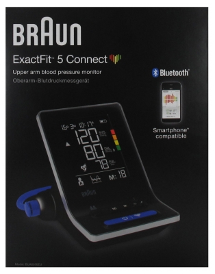 [844FgT8402522] Braun ExactFit 5 Connect Tensiomètre à Bras BUA6350