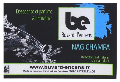 [844FgT8402568] Buvard d'encens Carnet d'Encens Nag Champa 36 Feuillets