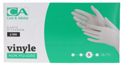 [844FgT8402579] CA Diffusion Gants d'Examen Vinyle Non Poudré 100 Gants