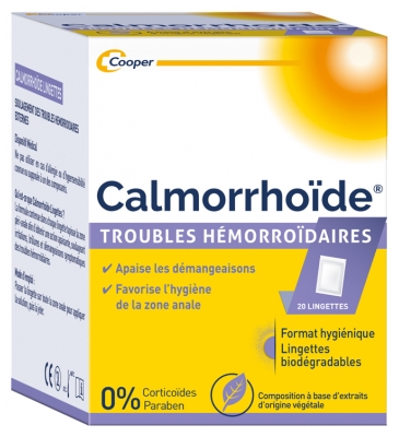 [844FgT8402584] Calmorrhoïde Troubles Hémorroïdaires 20 Lingettes