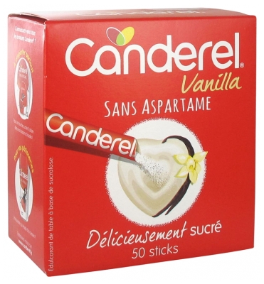 [844FgT8402608] Canderel Vanilla 50 Sticks