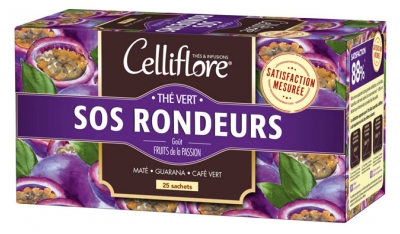 [844FgT8402976] Celliflore Thé Vert SOS Rondeurs 25 Sachets
