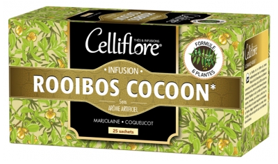 [844FgT8402981] Celliflore Infusion Rooibos Cocoon aux 6 Plantes 25 Sachets