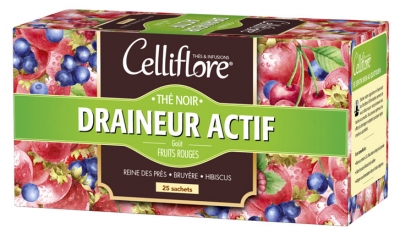 [844FgT8402982] Celliflore Draineur Actif Thé Noir 25 Sachets