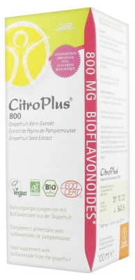 [844FgT8419918] CitroPlus 800 Extrait de Pépins de Pamplemousse Bio 100 ml