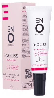 [844FgT8420130] Codexial Enoliss Perfect Skin 15 AHA Émulsion Rénovatrice Nuit Micro-Peeling 30 ml