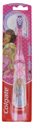 [844FgT8420177] Colgate Brosse à Dents Extra Souple à Piles Barbie