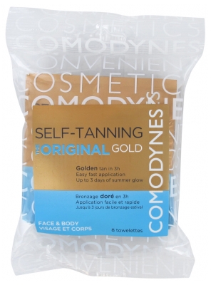 [844FgT8420202] Comodynes 8 Lingettes Autobronzantes
