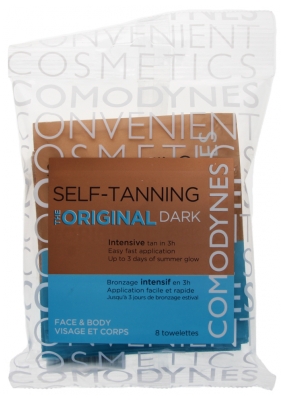 [844FgT8420203] Comodynes 8 Lingettes Autobronzantes Intensives
