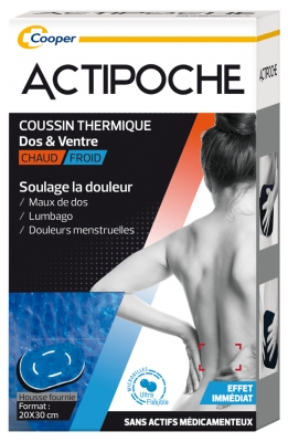 [844FgT8420236] Cooper Actipoche Dos & Ventre Microbilles 1 Coussin Thermique