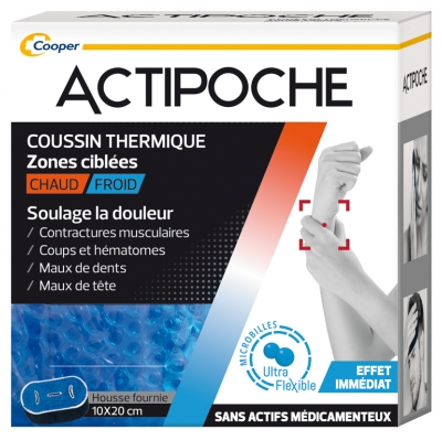 [844FgT8420239] Cooper Actipoche Zones Ciblées Microbilles 1 Coussin Thermique