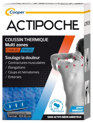 [844FgT8420240] Cooper Actipoche Multi Zones Microbilles 1 Coussin Thermique